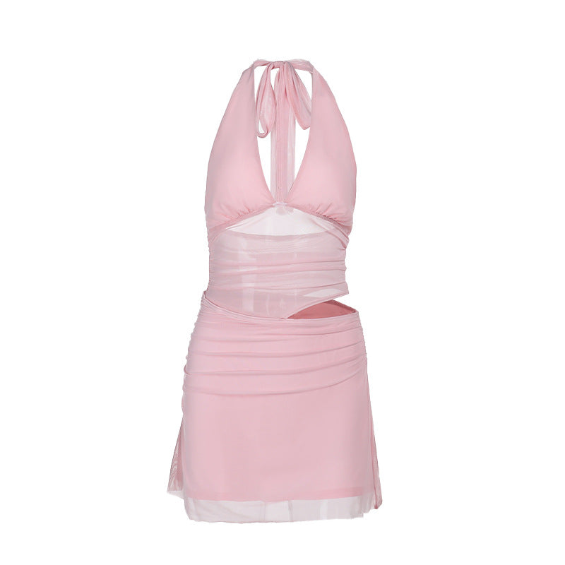 Women off-shoulder swimsuit dress with sexy wrap design and figure-flattering silhouette Lune London
