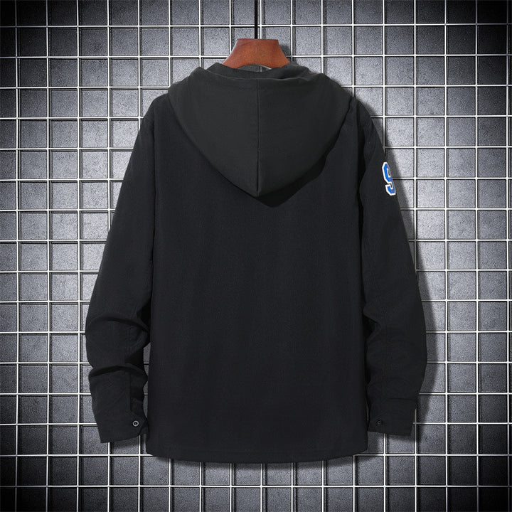 Men's Sporty Transitional Jacket with Hood Lisslune