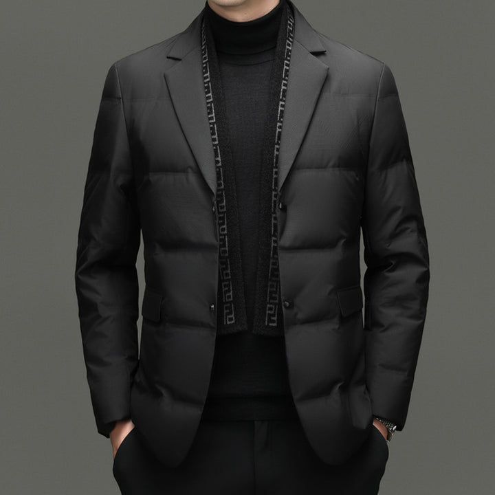 Men's Fashionable Quilted Blazer with Elegant Cut and Practical Pockets Lisslune