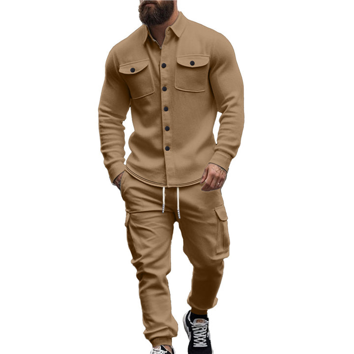 Men's cozy leisure set with functional pockets and stylish design Lisslune