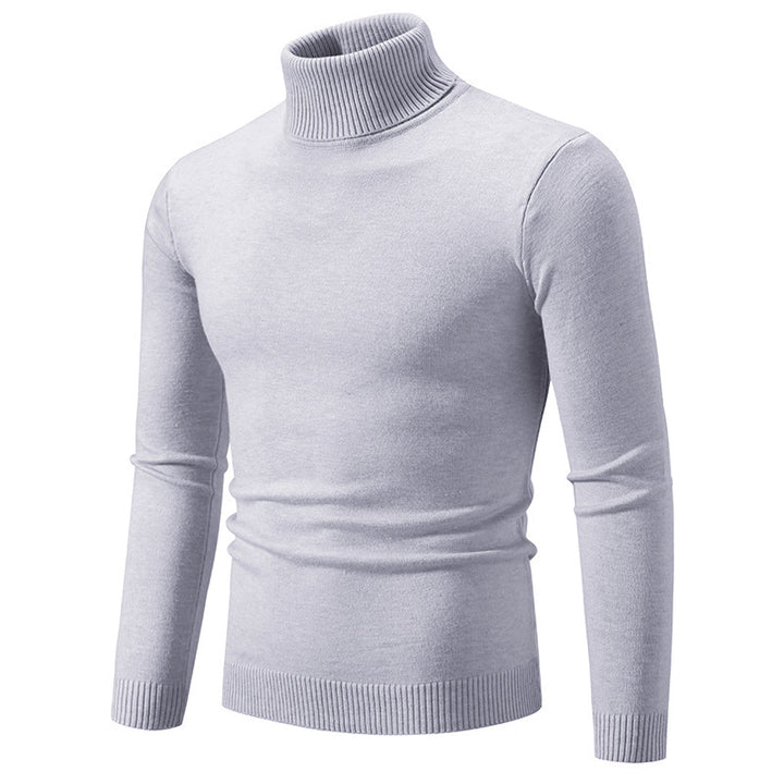 Men's elegant turtleneck sweater made of fine cotton Lisslune