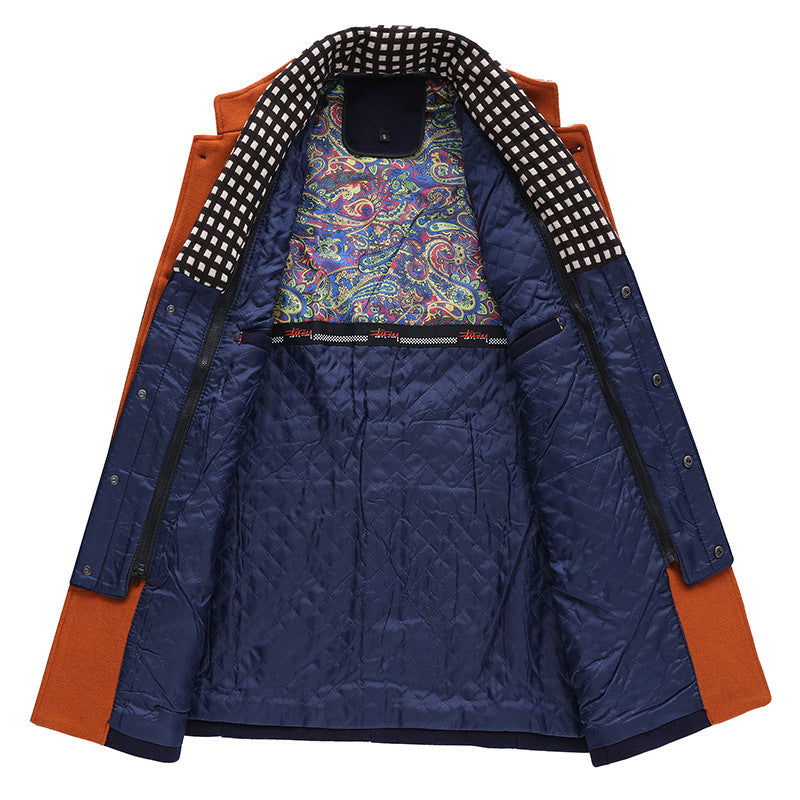 Men's Stylish Transitional Jacket with Elegant Collar and Textured Inner Lining Lisslune