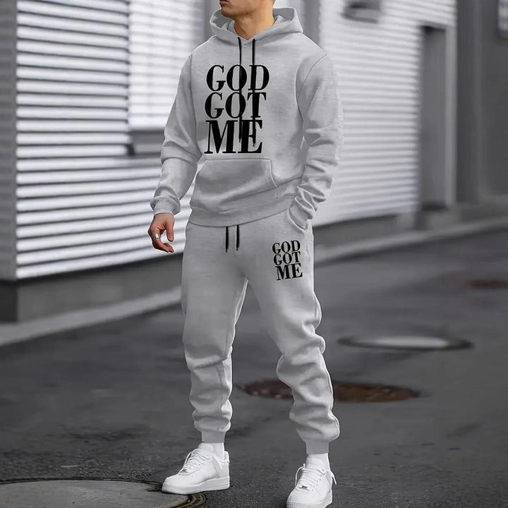 Men's tracksuit with modern statement print Lisslune