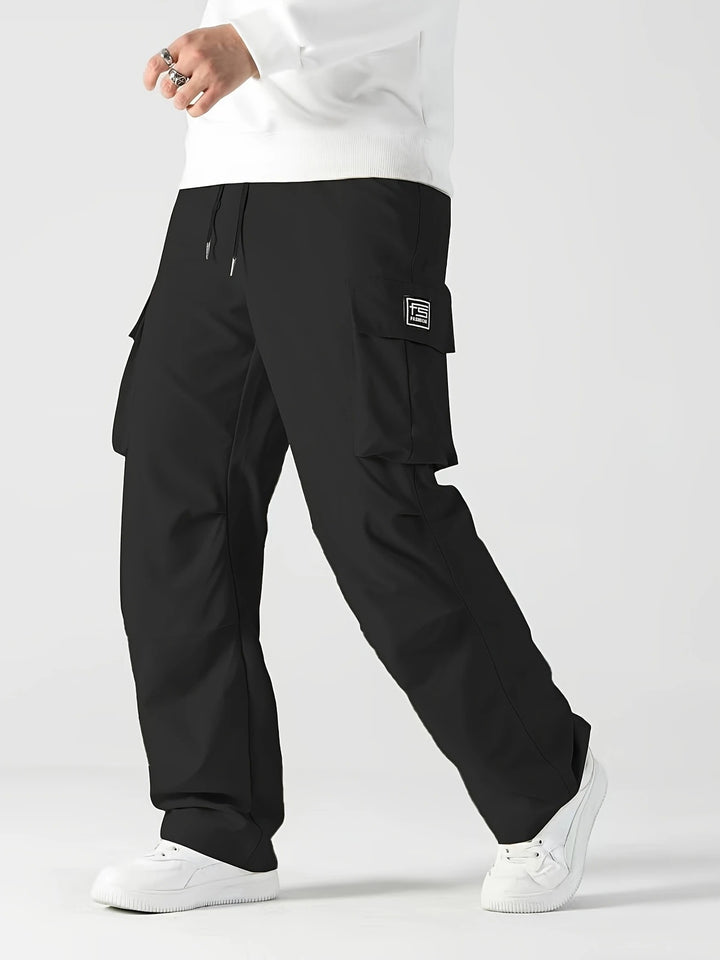 Men's cargo pants with multifunctional pockets and elastic waistband Lisslune