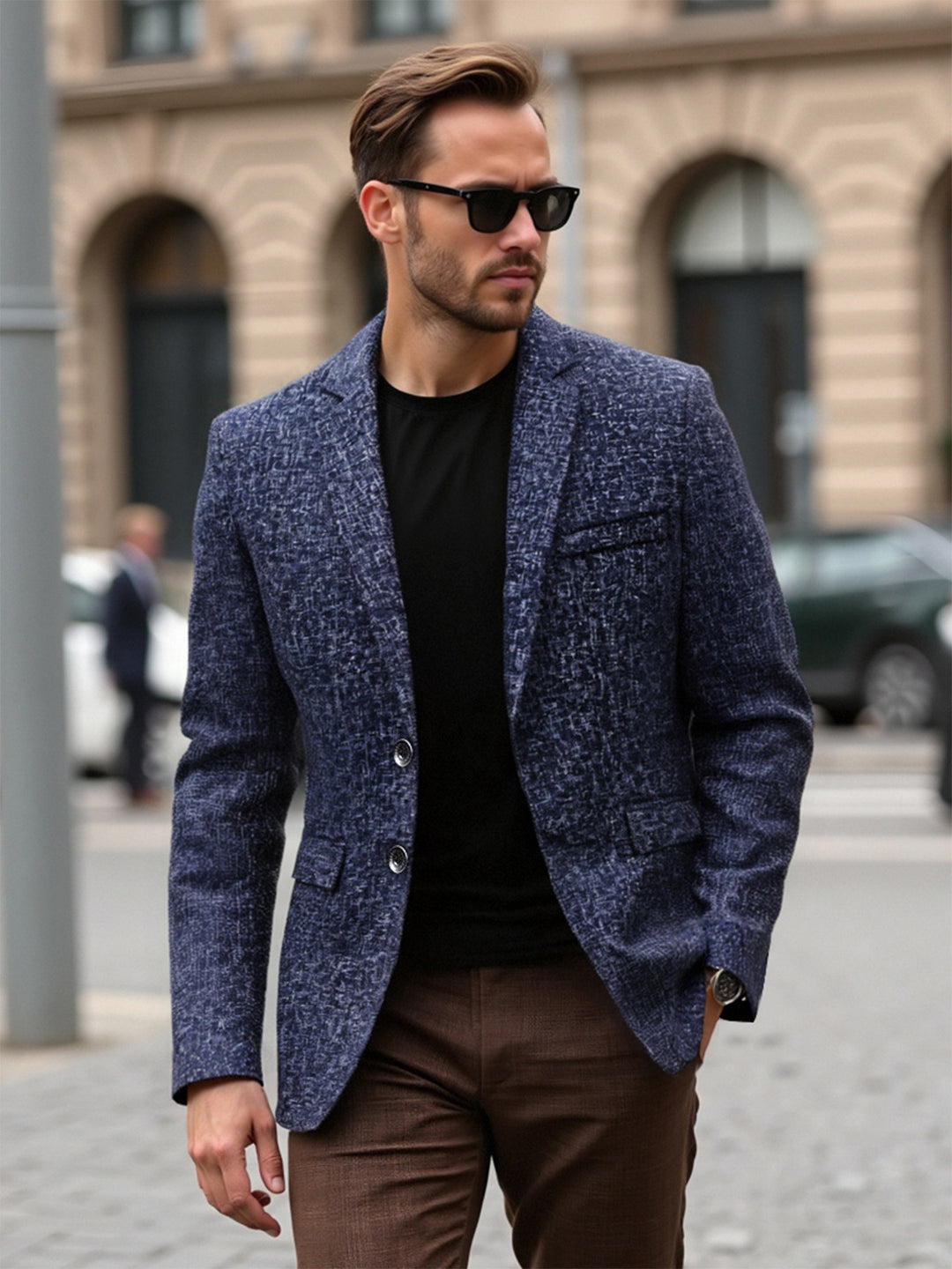 Men's structured casual blazer Lisslune
