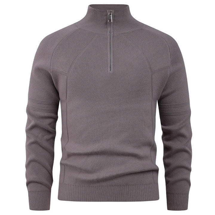 Men's knit sweater with modern zipper and elegant structure Lisslune