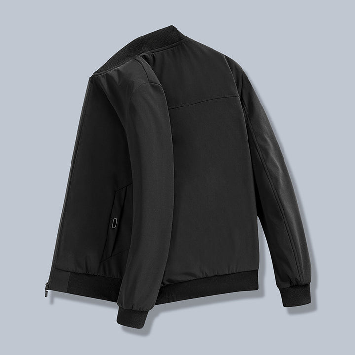 Men's sporty transitional jacket with elastic cuffs and innovative pockets Lisslune