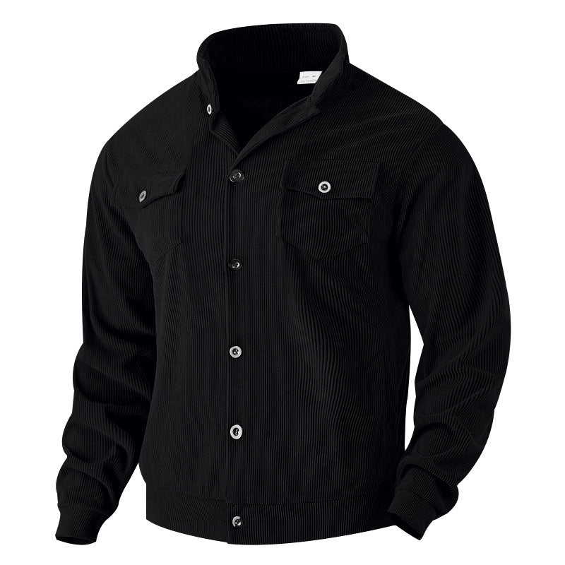 Men's jacket in vintage style with practical pockets and textured design Lisslune