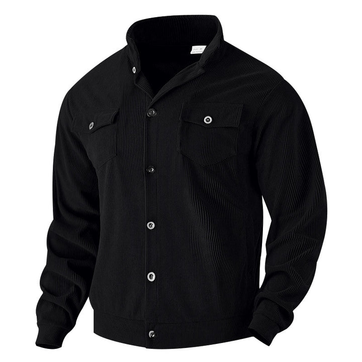 Men's jacket in vintage style with practical pockets and textured design Lisslune