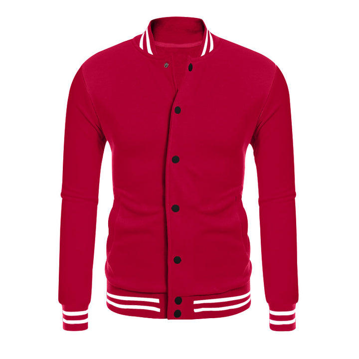 Men's sporty sweatshirt jacket with elegant contrasts and practical pockets Lisslune