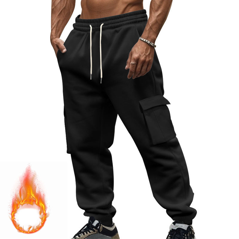 Men's cargo joggers with side pockets and elastic waistband Lisslune