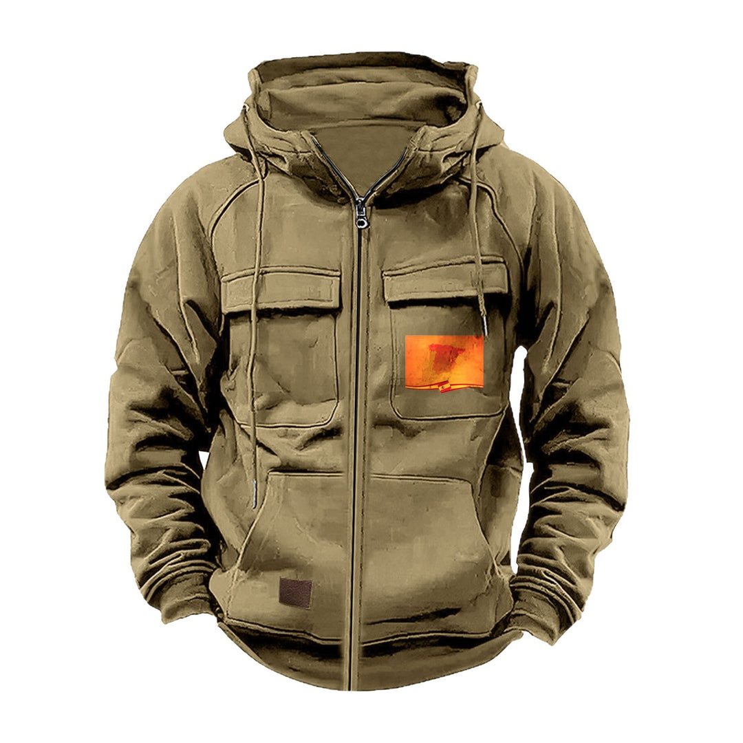 Men's multifunctional hoodie with practical pockets Lisslune