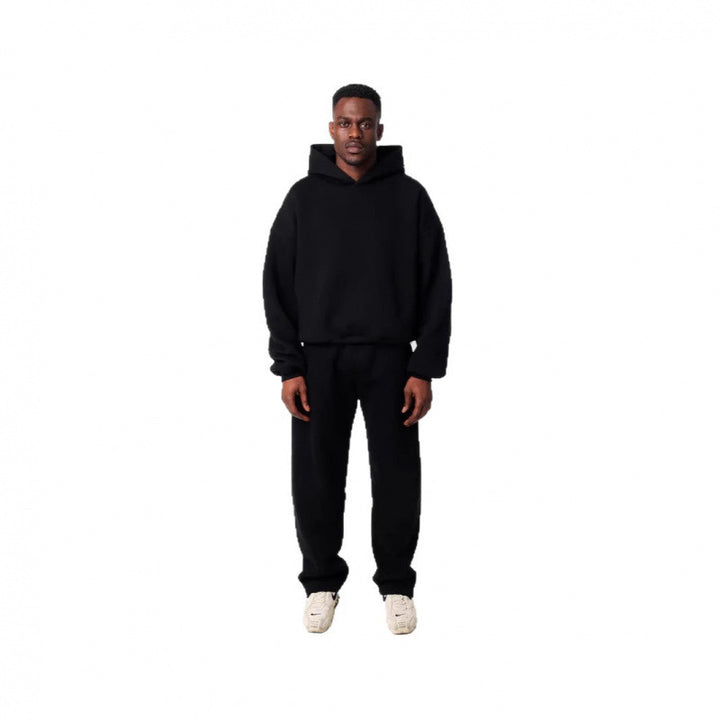 Women's Cozy Sweatshirt and Pants Set with High Collar and Casual Fit Lisslune