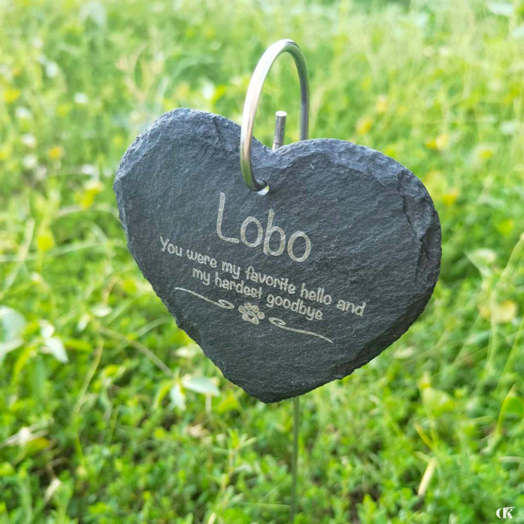 Lisslune | Adjustable Stainless Steel Garden Memorial Plaque - Stylish Outdoor Memorial Piece