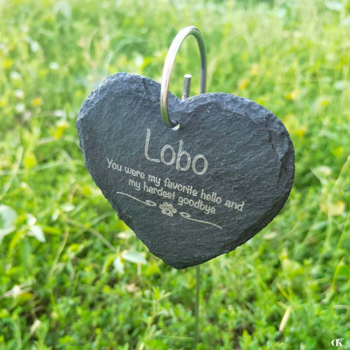 Lisslune | Adjustable Stainless Steel Garden Memorial Plaque - Stylish Outdoor Memorial Piece