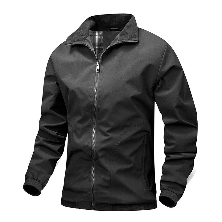 Men's Functional Transition Jacket with Soft Stand-Up Collar Lisslune
