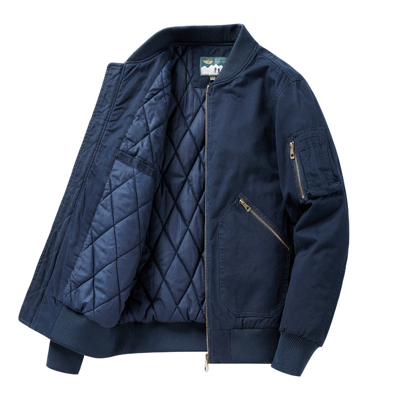 Men's Technical Bomber Jacket with Insulating Lining Lisslune
