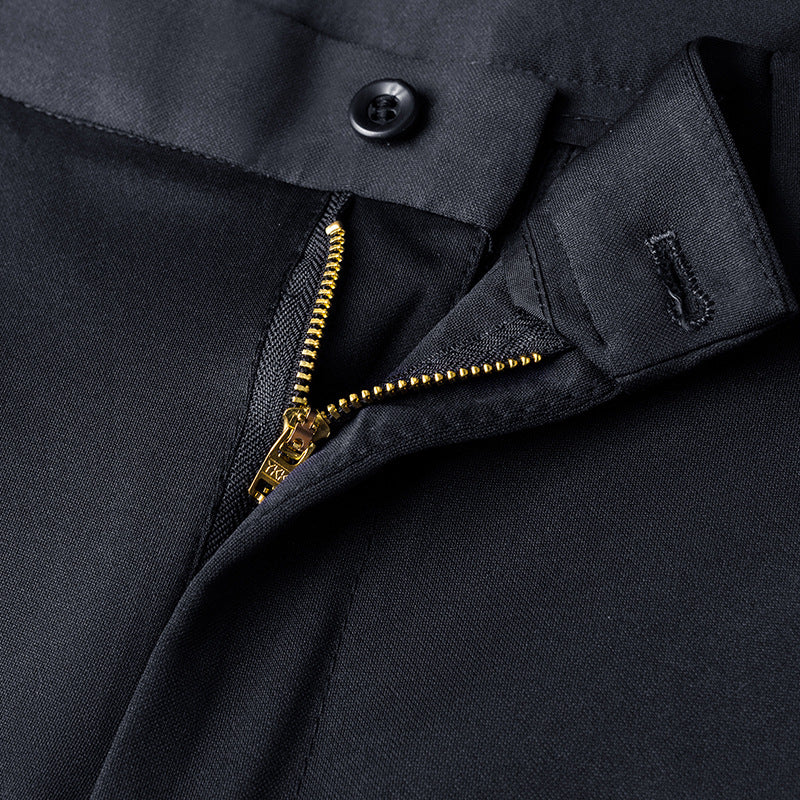Men's Elegant Slim-Fit Fabric Trousers Lisslune