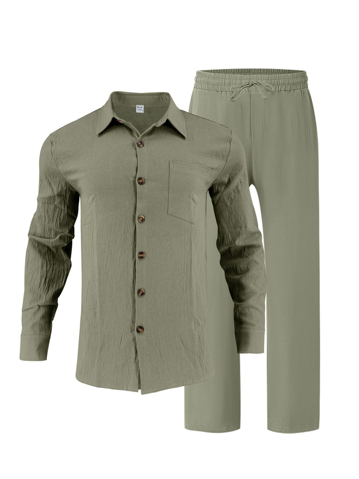 Men's elegant shirt and casual pants set Lisslune