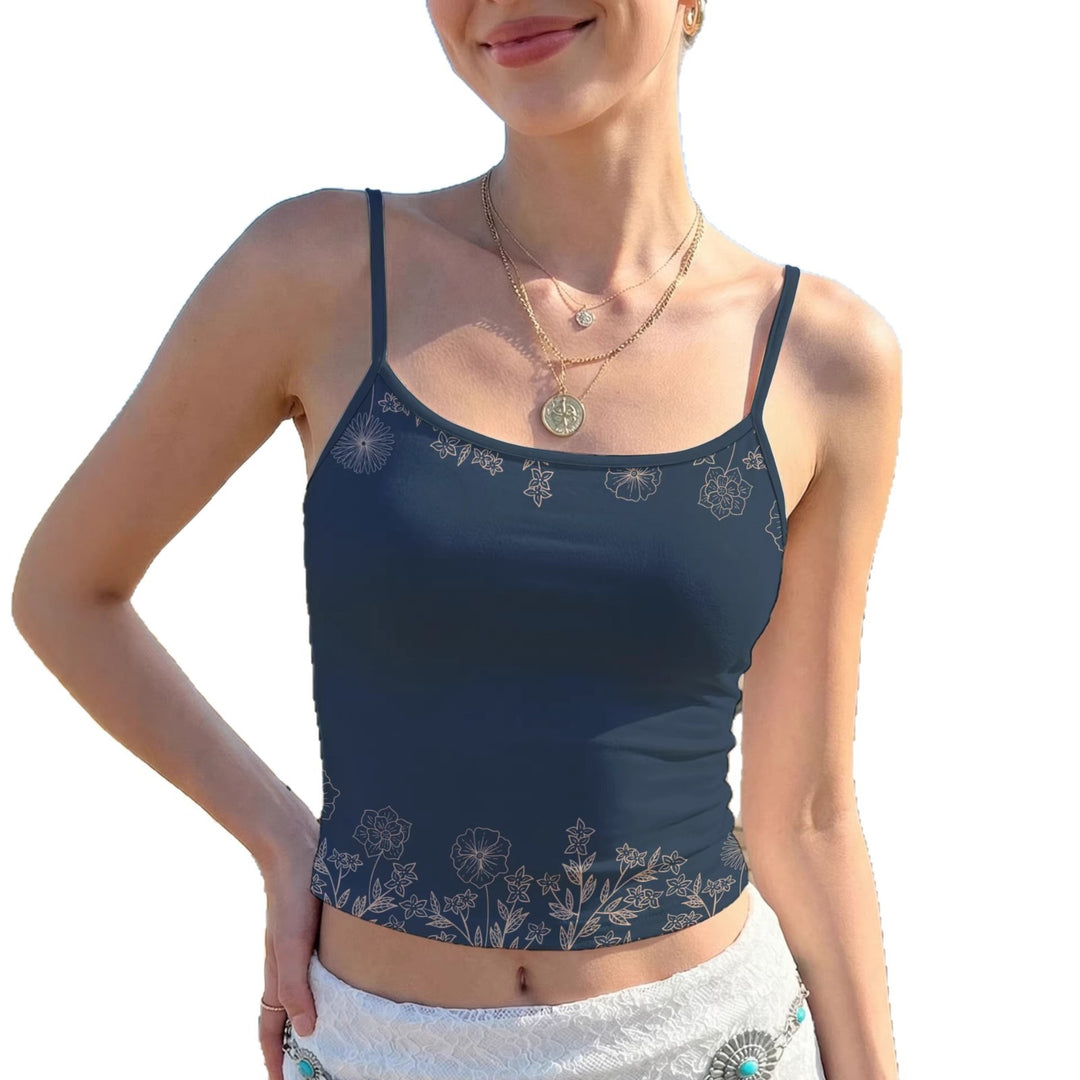 Women’s Crop Top with Floral Print Lisslune