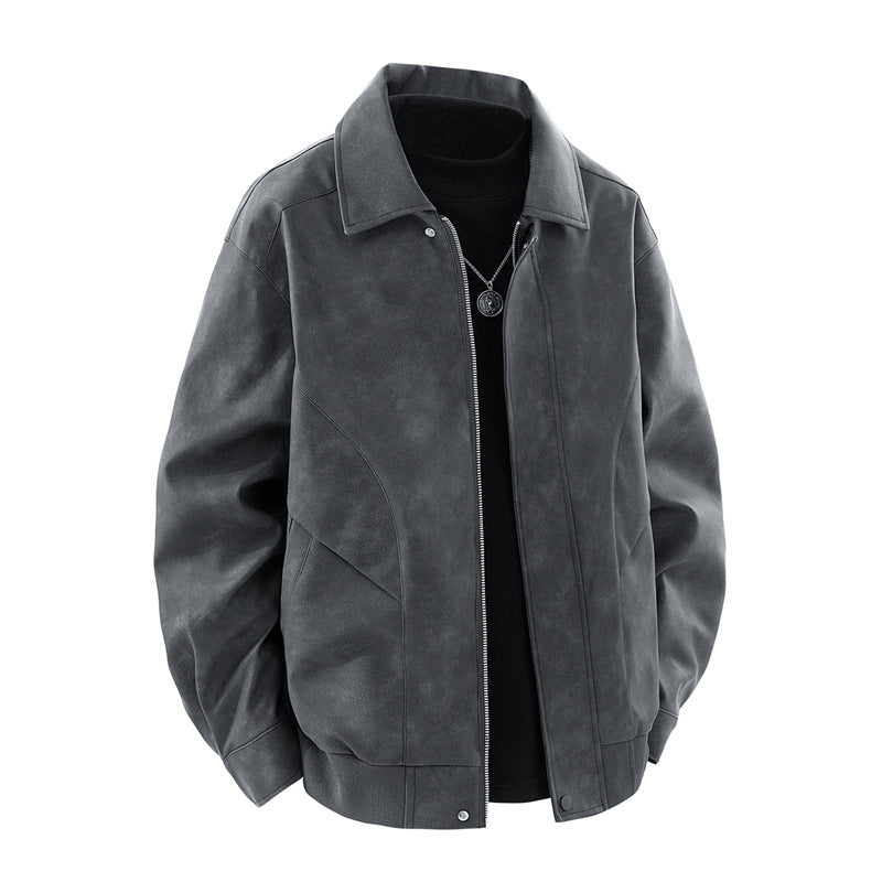 Men's Casual Faux Leather Jacket Lisslune