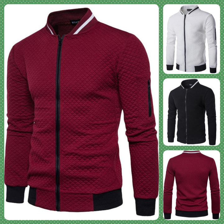 Men's padded jacket with high collar and practical pockets Lisslune