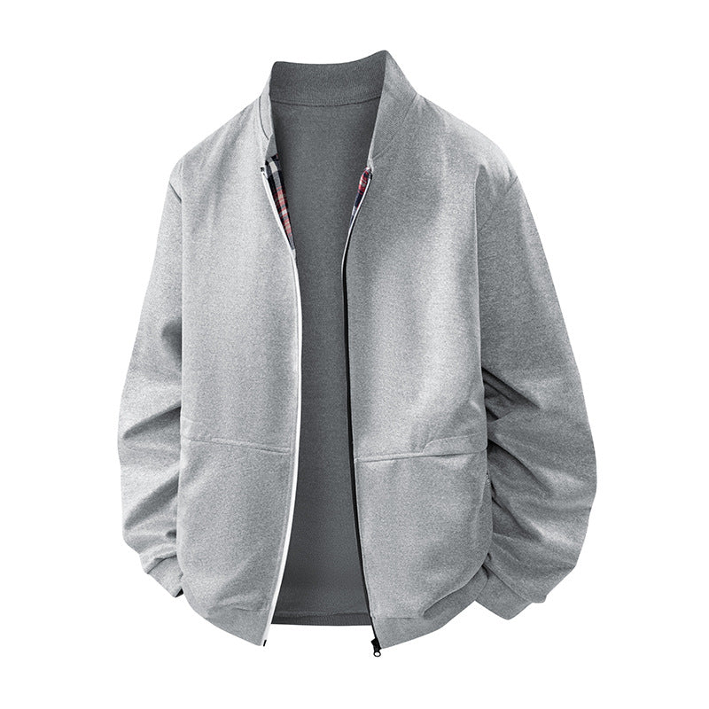 Men's Casual Cover-up with Stand Collar Lisslune