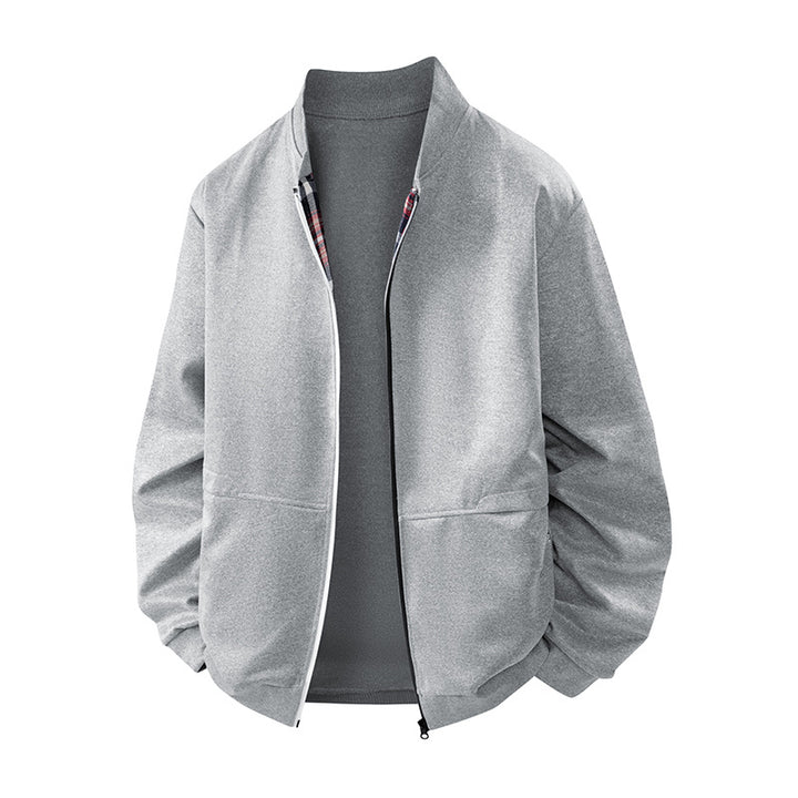 Men's Casual Cover-up with Stand Collar Lisslune