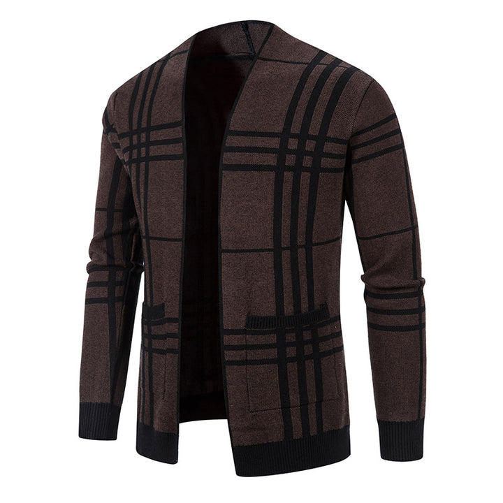 Men's fashionable plaid crinkle Lisslune