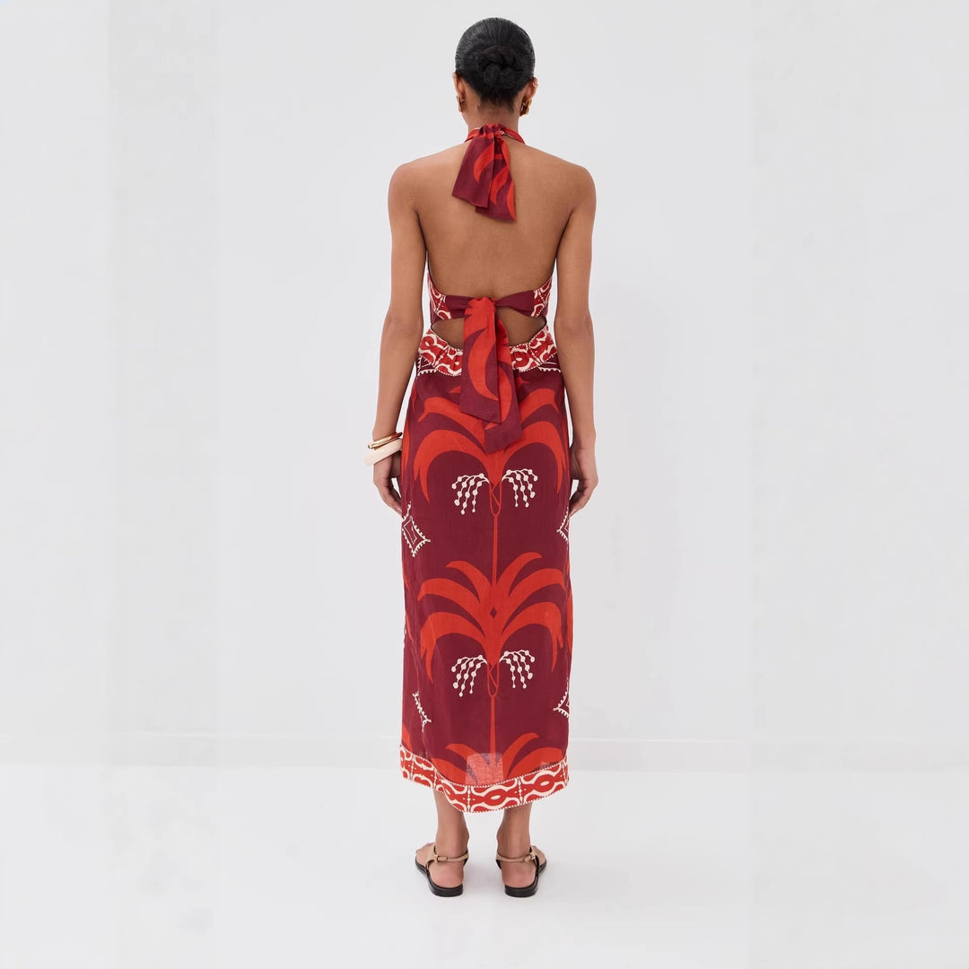 Women's maxi dress with exclusive Boho design Lune London