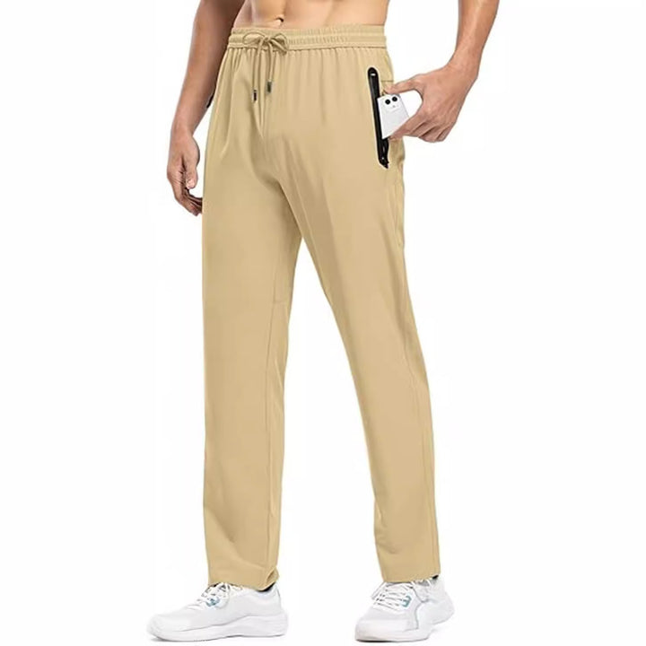 Men's sporty leisure pants with side zip pockets Lisslune