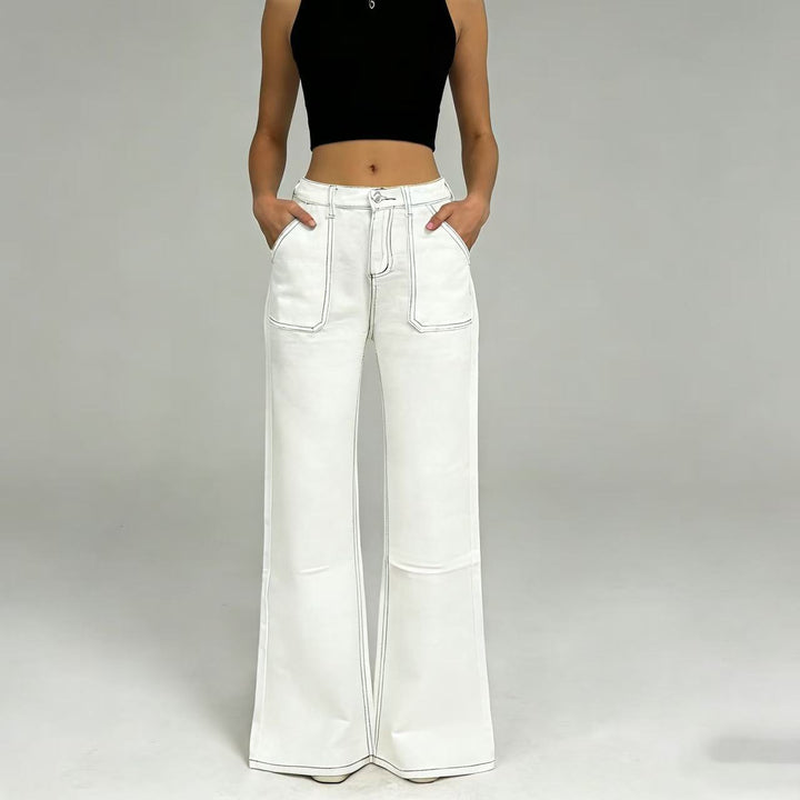 Women's High-Waist Jeans in Vintage Style Lisslune