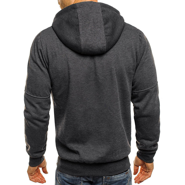 Men's Sporty Hooded Jacket with Modern Zipper Pockets Lisslune