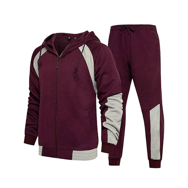 Men's sporty tracksuit with high collar and practical pockets Lisslune