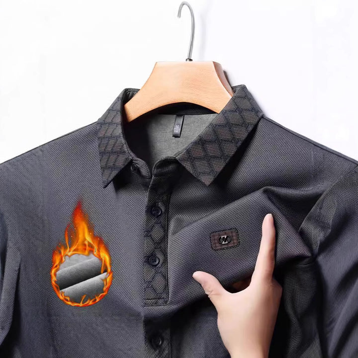 Men's geometric polo shirt Lisslune
