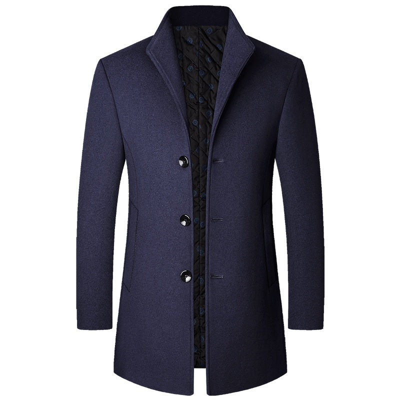 Men's Elegant Coat Made of Luxurious and Padded Fabric Lisslune