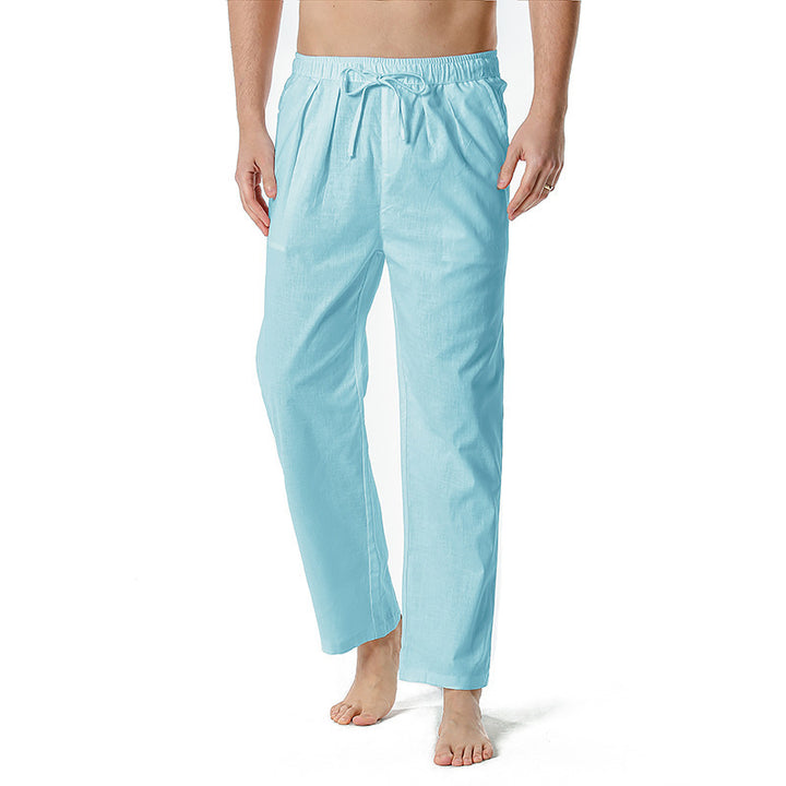 Men's airy summer pants with adjustable drawstring and side pockets Lisslune