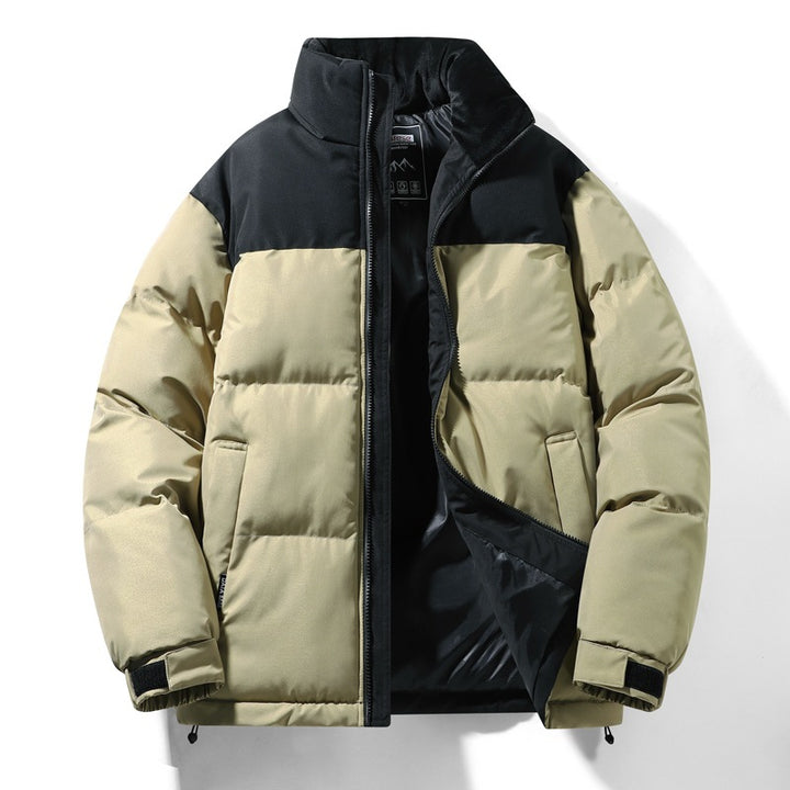 Men's quilted winter jacket with high collar and insulating lining Lisslune