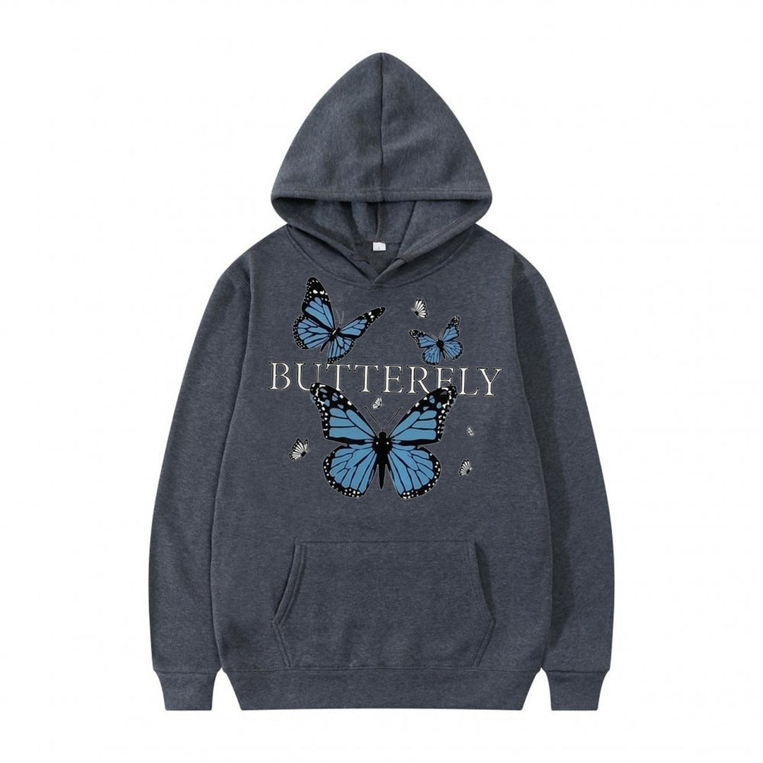 Women's hoodie with butterfly motif Lisslune
