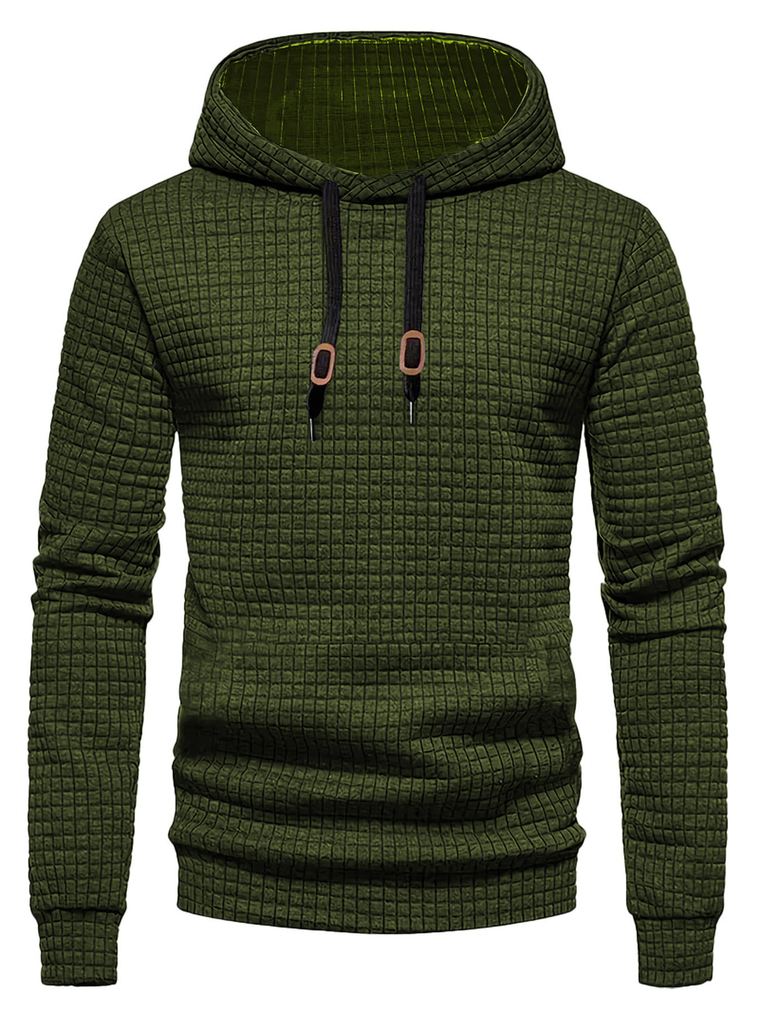 Men's design hoodie with high collar and textured fabric Lisslune