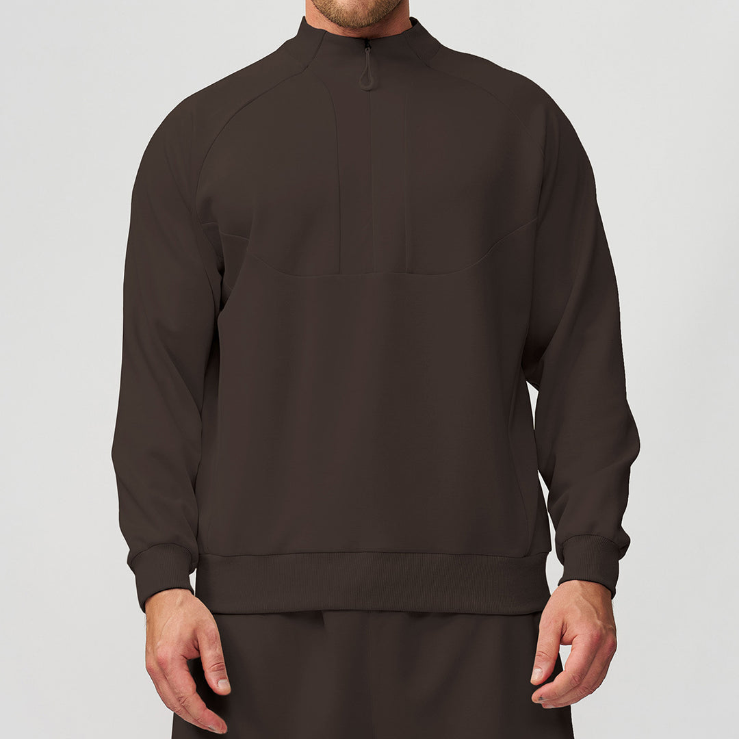 Men's Sporty Stand-Up Collar Sweater Lisslune