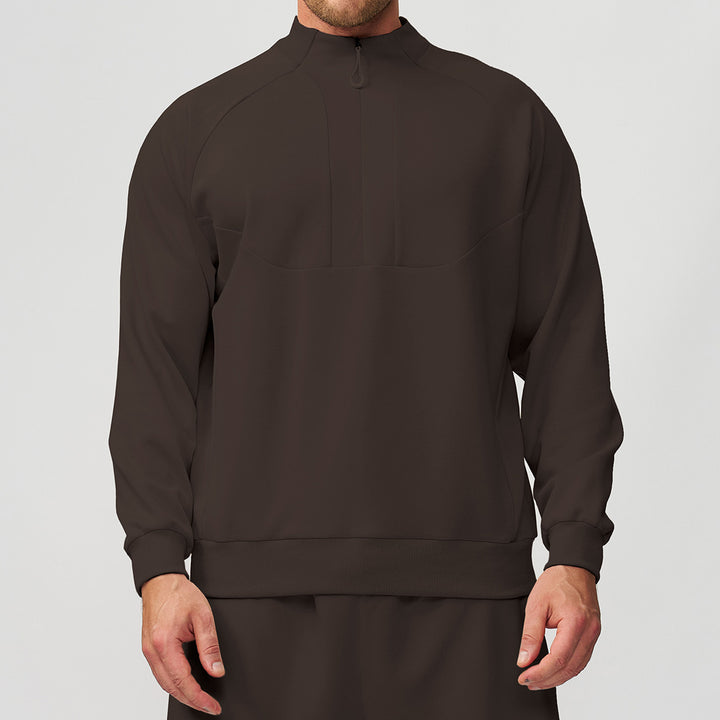 Men's Sporty Stand-Up Collar Sweater Lisslune