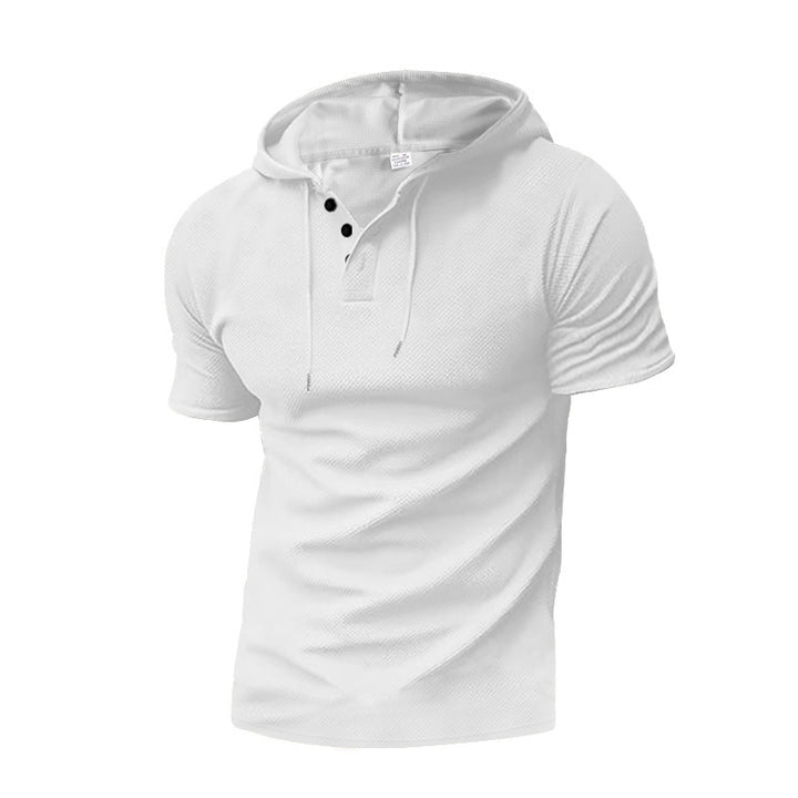 Men's stylish hoodie shirt with textured design and zipper Lisslune