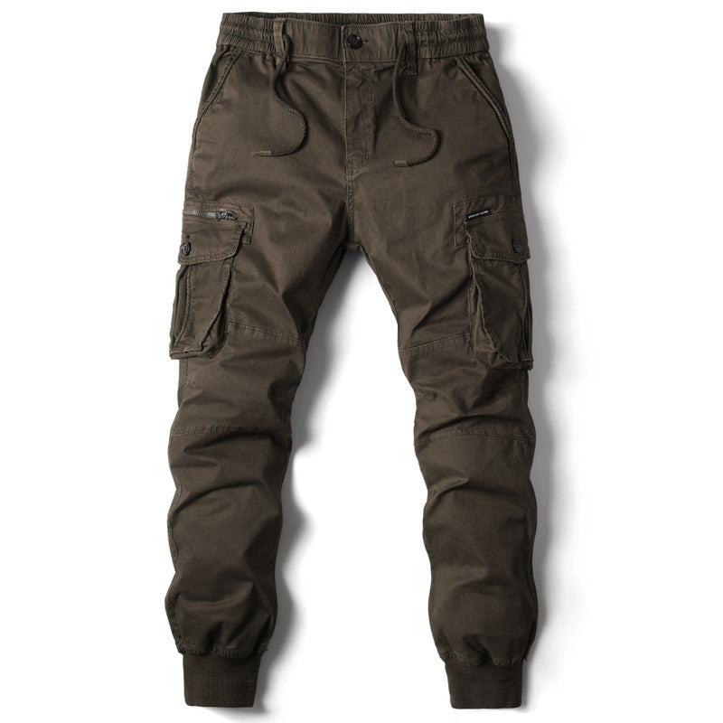 Men's Cargo Jogging Pants with Adjustable Waist and Practical Pockets Lisslune