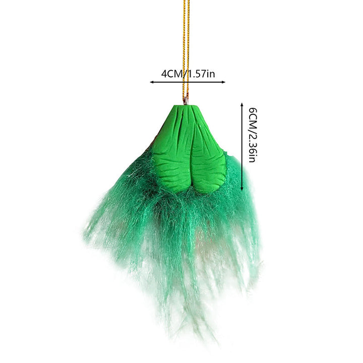 Lisslune | Hairy Grinchy Ball Christmas Ornament