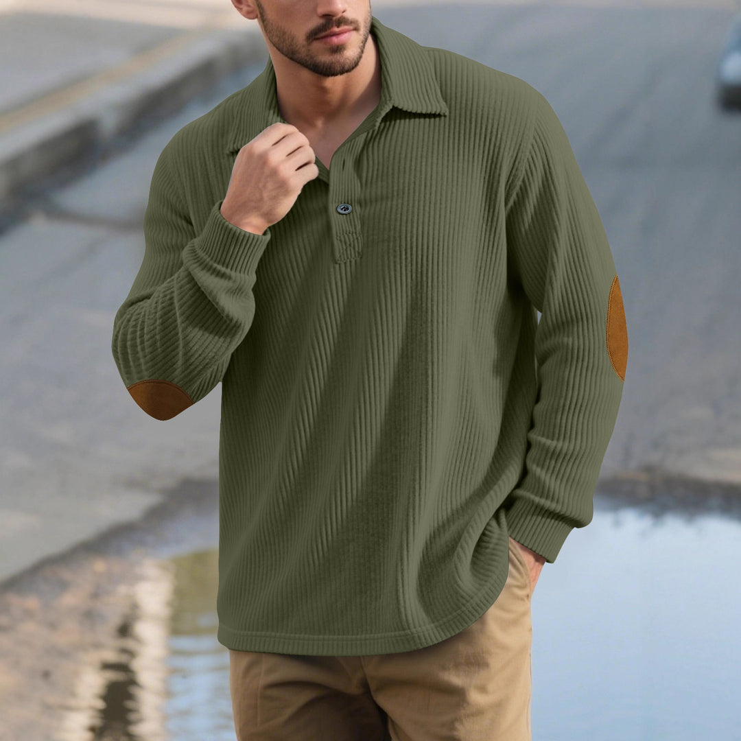 Men's Long Sleeve Polo Shirt Lisslune