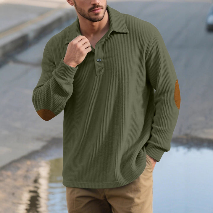 Men's Long Sleeve Polo Shirt Lisslune
