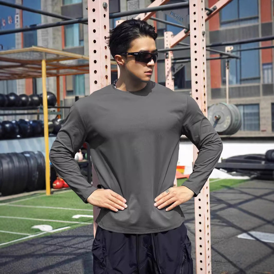 Men's Long Sleeve Sports Shirt with Breathable and Moisture-Regulating Technology Lisslune