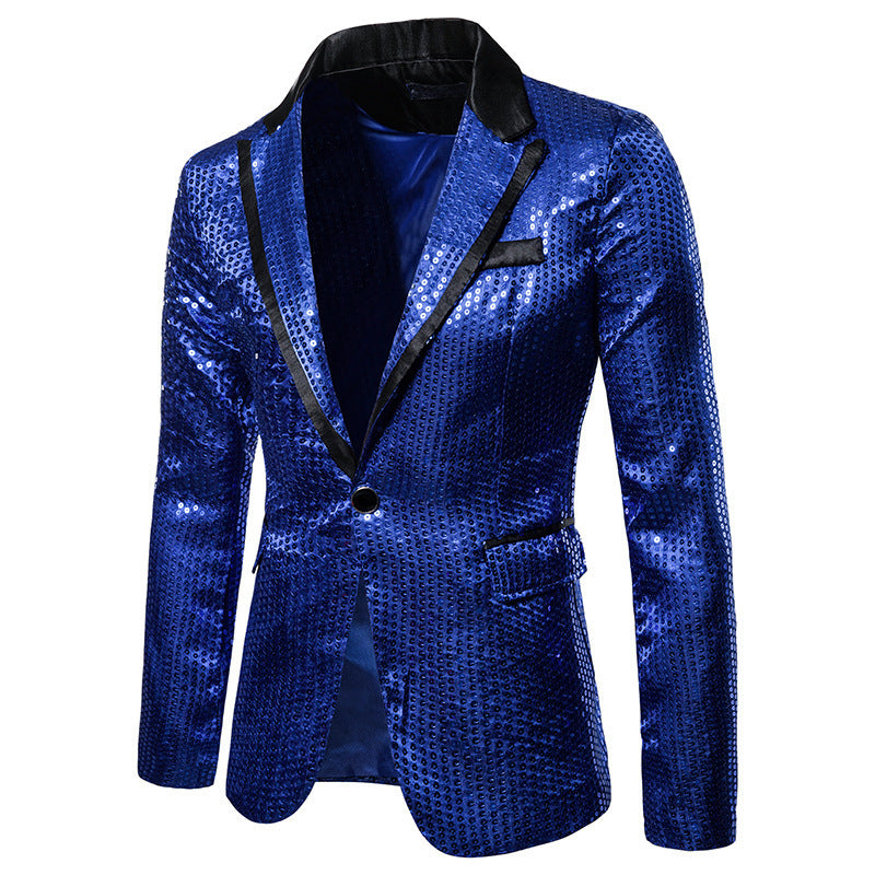 Men's glittering sequin blazer Lisslune