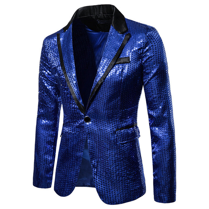 Men's glittering sequin blazer Lisslune